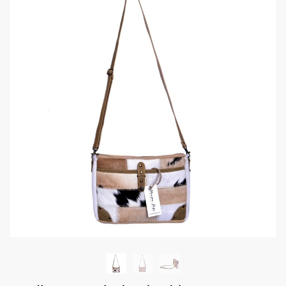 *NWT* Bhrayna Bag: Small Hairon Blocks Shoulder Bag